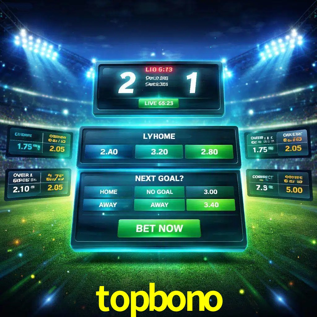 Vista de apuestas en vivo topbono durante un partido en curso