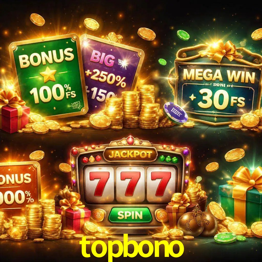 Tipos de bonos topbono incluyendo recompensas de bienvenida y promociones continuas