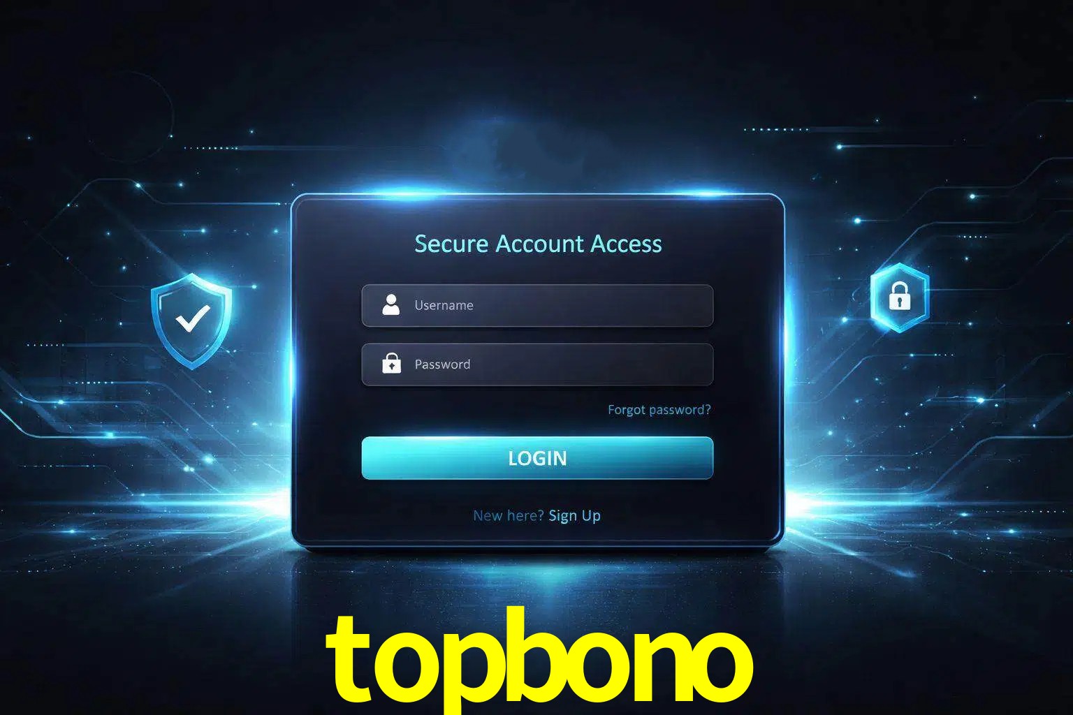 Pantalla de inicio de sesión de cuenta topbono para usuarios en México
